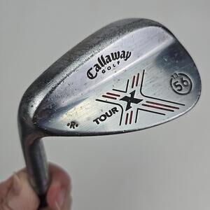 Callaway X-Tour Forged Satin Chrome LH Wedge 56°-13 Reg 35.25 Steel Shaft